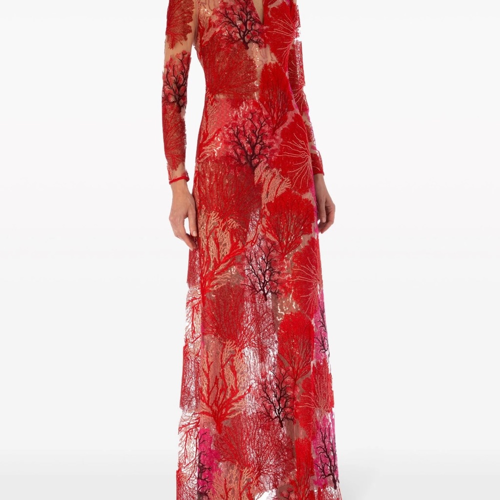 Silvia Tcherassi - Enys dress - red & pink coral reef beaded -
Size S - sold out - Picture 2 of 10